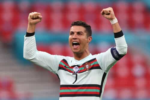 Cristiano Ronaldo marcó un doblete con Portugal en la Eurocopa